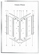 Душевой уголок 100х100 Good Door Cofe CR-100-C-B, квадрат, черный, КФ00007