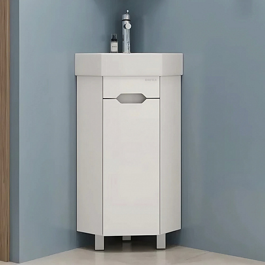 Раковина накладная угловая Sanita Luxe "Line" LIN35SLWB01