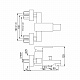 Смеситель для ванны с коротким изливом Jaquar KUBIX KUB-CHR-35119F