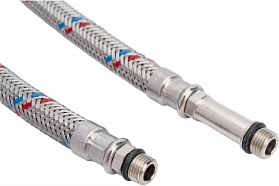 Подводка в оплётке S/S для смесителя, FIL- NOX, 1/2 x М10*1 х 18(35), 0.6 м (пара) MATEU 721060378