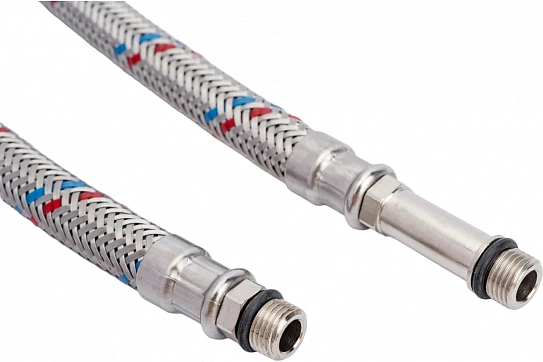 Подводка в оплётке S/S для смесителя, FIL- NOX, 1/2 x М10*1 х 18(35), 0.6 м (пара) MATEU 721060378