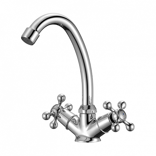 Смеситель для умывальника Milardo Duplex DUPSB00M01 вентильный