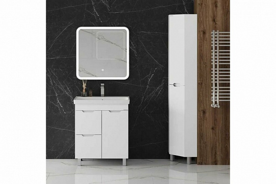 Пенал напольный для ванной АЙЛЕНД 30 угловой, напольный Onika 403082