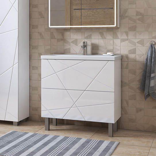 Тумба напольная с раковиной 80 см Vigo Geometry 800-0-2 tn.bsf.GEO.9696.80.2Y