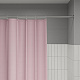 Штора для ванной, 200х180 см, полиэстер, розовый Iddis DW04P18i11