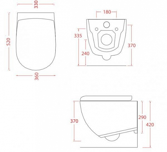Унитаз подвесной безободковый Artceram File  FLV004 01 00
