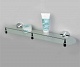 Полка стеклянная с бортиком WasserKraft Isen K-4044