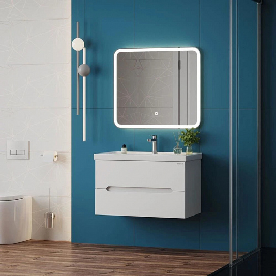 Тумба под раковину Onika Айленд 80 белая (под ум-к Фостер 80)