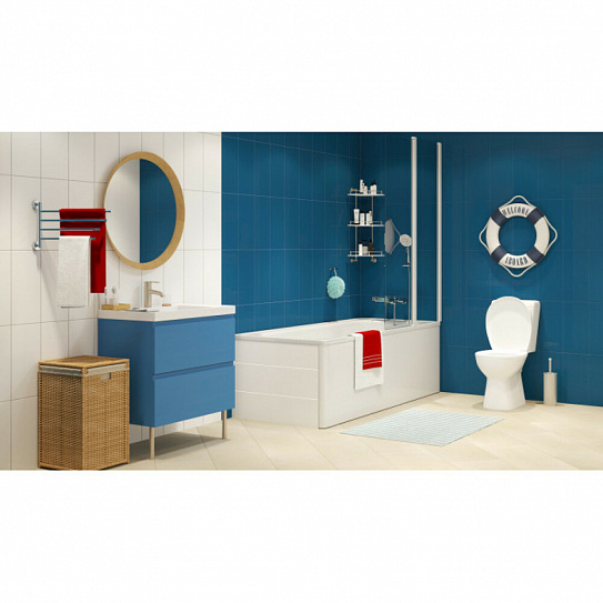 Ванна стальная ANTIKA 130х70 А-20001 белая орхидея (с опорной подставкой ОР-21200)