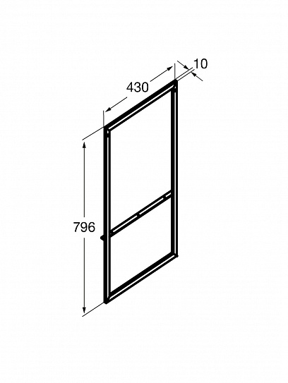 Опора без полотенцедержателя Roca Domi 1шт., A816830485