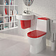 Унитаз-компакт Sanita Luxe Best Color Red (сиденье дюропласт, микролифт) BSTSLCC07110522