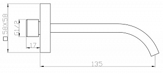 Напольный смеситель для ванны BelBagno LUCE LUC-FMT-NERO, чёрный
