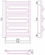 Полотенцесушитель комбинированный Сунержа Элегия-ПРОФИ 800x500
