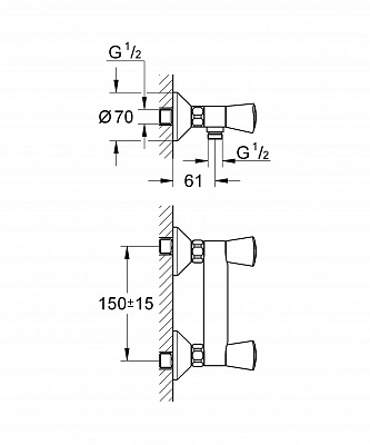 Смеситель для душа GROHE COSTA S 26317001