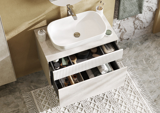 Тумба под накладную раковину AQUATON Марбл 80 1A276201MH4C0