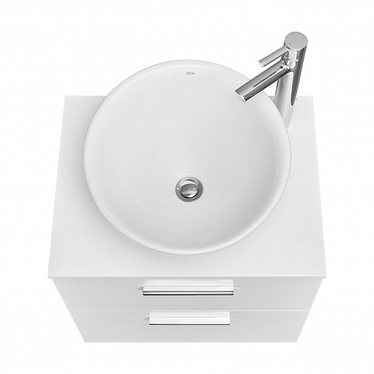 Тумба под раковину Roca Victoria 60 белый глянец 2 ящика A857468806