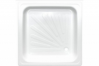 Душевой поддон стальной 80х80х15 квадратный Antika APS-80101
