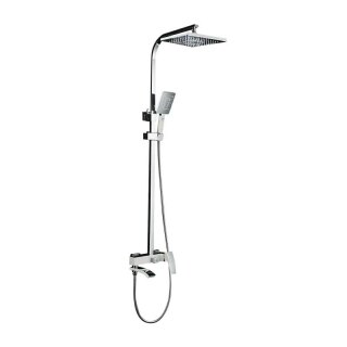 Душевая система с тропическим душем Gappo G07-8 G2407-8, белый/хром