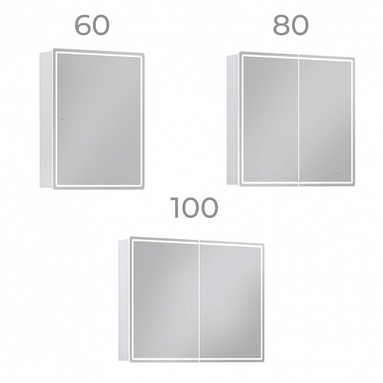 Шкаф навесной VIGO Geometry Classic 800 с зеркалом