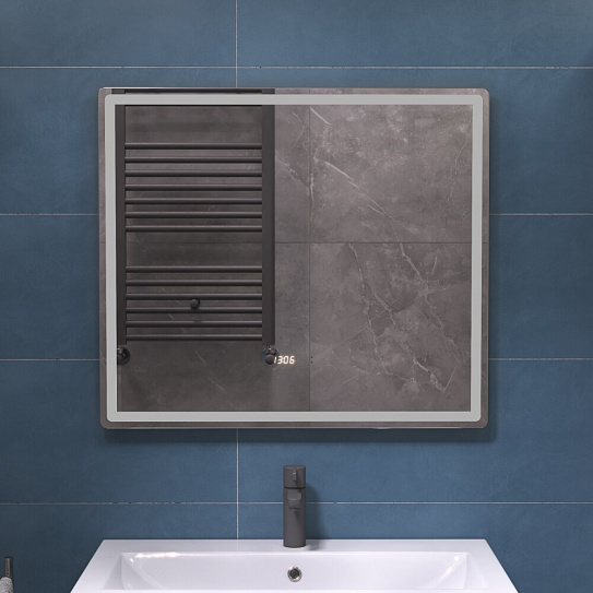 Зеркало в ванную 80х70 VIGO Geometry Luxe 800 на взмах