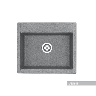 Мойка гранитная Акватон Делия 60  серая 1A715232LD230