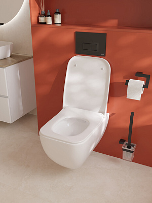 Унитаз подвесной безободковый, Vitra Shift 7742B003-0075 сиденье 810-003-009